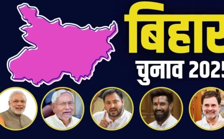 Bihar Election 2025 Date:बिहार विधानसभा चुनाव 2025 : 6 और 11 नवंबर को मतदान, 14 नवंबर को आएंगे नतीजे