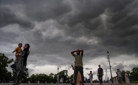 Delhi Weather Update:दिल्ली में अचानक बदला मौसम, दोपहर में तेज बारिश से मिली गर्मी से राहत