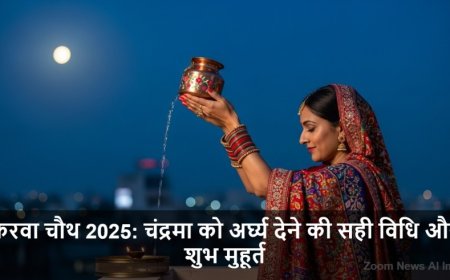 Karwa Chauth 2025:करवा चौथ 2025: चंद्रमा को अर्घ्य देने की सही विधि और शुभ मुहूर्त