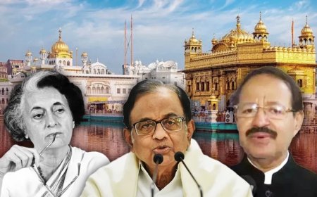 Operation Blue Star:ऑपरेशन ब्लू स्टार पर चिदंबरम का बयान: कांग्रेस में घमासान, राशिद अल्वी बोले- 'BJP की भाषा बोल रहे'