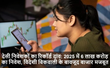 Share Market:देसी निवेशकों का रिकॉर्ड दांव: 2025 में 6 लाख करोड़ का निवेश, विदेशी बिकवाली के बावजूद बाजार मजबूत