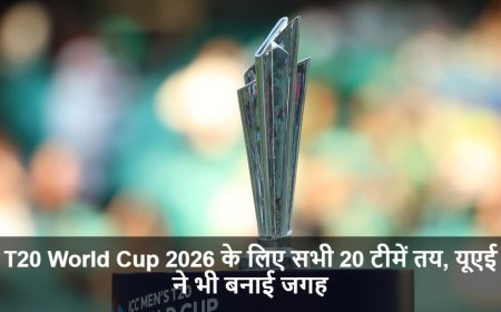 T20 World Cup 2026:World Cup के लिए सभी 20 टीमें तय, यूएई ने भी बनाई जगह