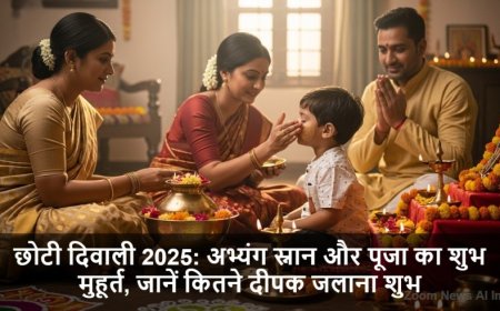 Choti Diwali 2025:छोटी दिवाली 2025: अभ्यंग स्नान और पूजा का शुभ मुहूर्त, जानें कितने दीपक जलाना शुभ