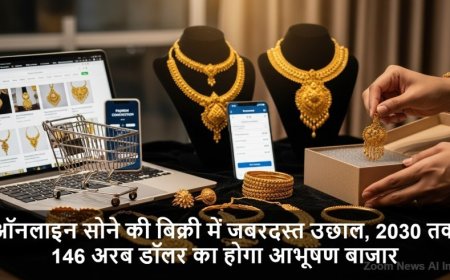 Online Gold Sales:ऑनलाइन सोने की बिक्री में जबरदस्त उछाल, 2030 तक 146 अरब डॉलर का होगा आभूषण बाजार