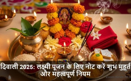 Diwali 2025 Muhurat:दिवाली 2025: लक्ष्मी पूजन के लिए नोट करें शुभ मुहूर्त और महत्वपूर्ण नियम