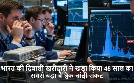 Global Silver Crisis:भारत की दिवाली खरीदारी ने खड़ा किया 45 साल का सबसे बड़ा वैश्विक चांदी संकट