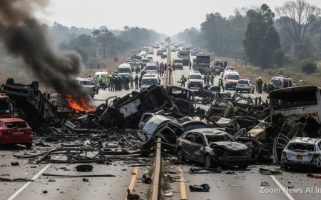 Uganda:युगांडा में भीषण सड़क हादसा: मल्टी-व्हीकल टक्कर में 63 लोगों की मौत