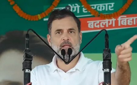 Rahul Gandhi News:बिहार का विकास, OBC घोषणापत्र का वादा... दरभंगा में राहुल ने NDA पर साधा निशाना