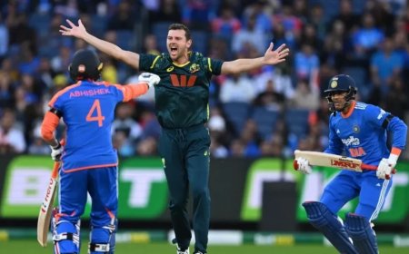 IND vs AUS:दूसरे टी-20 मैच में भारत को मिली करारी हार, ऑस्ट्रेलिया ने 4 विकेट से जीता मुकाबला