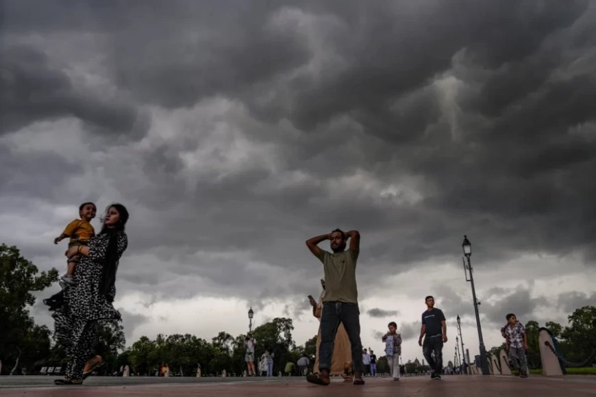 Delhi Weather Update:दिल्ली में अचानक बदला मौसम, दोपहर में तेज बारिश से मिली गर्मी से राहत