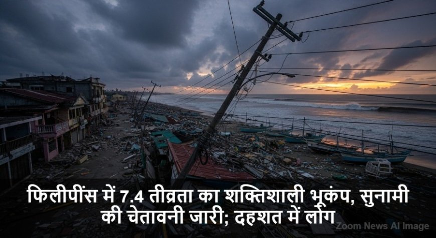 Philippines Earthquake:फिलीपींस में 7.4 तीव्रता का शक्तिशाली भूकंप, सुनामी की चेतावनी जारी; दहशत में लोग