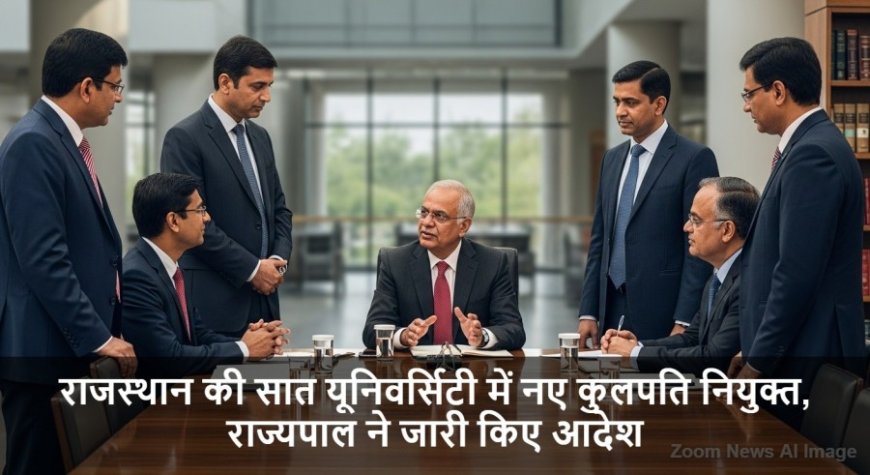 Rajasthan VC Appointments:राजस्थान की सात यूनिवर्सिटी में नए कुलपति नियुक्त, राज्यपाल ने जारी किए आदेश