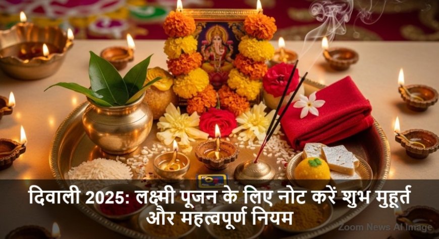 Diwali 2025 Muhurat:दिवाली 2025: लक्ष्मी पूजन के लिए नोट करें शुभ मुहूर्त और महत्वपूर्ण नियम