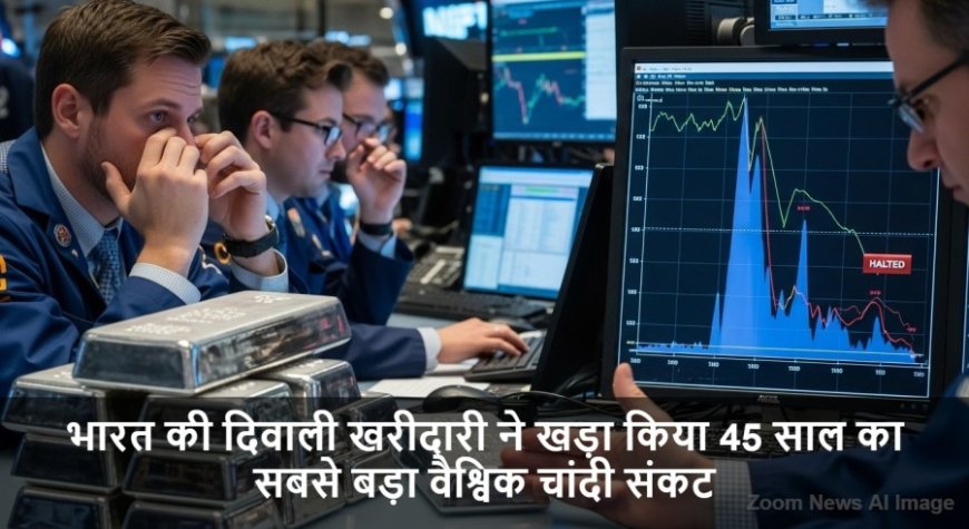 Global Silver Crisis:भारत की दिवाली खरीदारी ने खड़ा किया 45 साल का सबसे बड़ा वैश्विक चांदी संकट