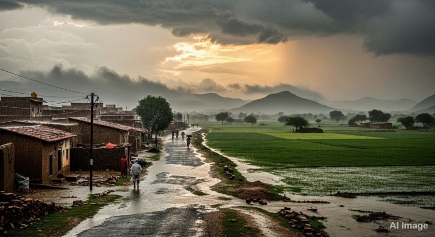 Rajasthan Weather Alert:राजस्थान में बारिश का दौर जारी: 6 जिलों में ऑरेंज, 17 में येलो अलर्ट, फसलें खराब