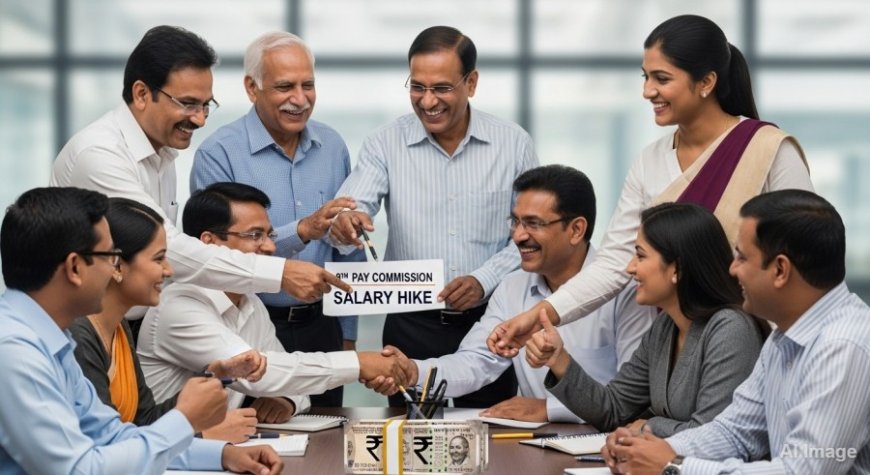 8th Pay Commission:8वें वेतन आयोग को कैबिनेट की मंज़ूरी: 1 लाख सैलरी पर कितना बढ़ेगा वेतन, जानें पूरा गणित