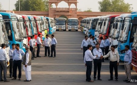 Rajasthan Bus Strike:राजस्थान में निजी बस चालकों की हड़ताल समाप्त, मांगों पर बनी सहमति