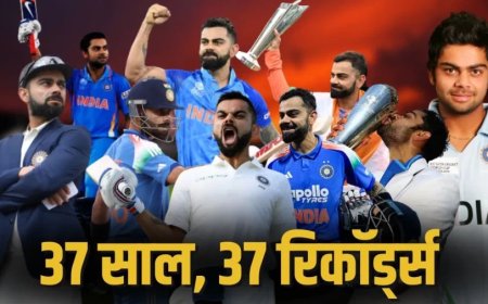 Virat Kohli 37th Birthday:विराट कोहली के 37वें जन्मदिन पर जानिए उनके 37 बड़े रिकॉर्ड्स