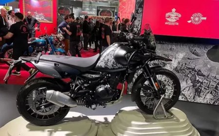 Royal Enfield Himalayan 450 Mana Bl:मिलान में हुआ अनावरण, जानें इसकी खासियतें