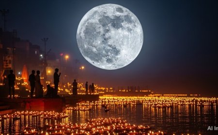 Dev Diwali 2025:कार्तिक पूर्णिमा की रात आसमान में दिखेगा साल का सबसे बड़ा और चमकीला सुपरमून