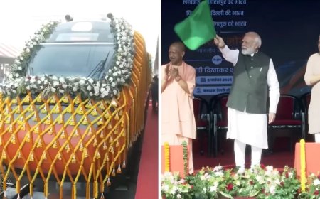 Vande Bharat Express:पीएम मोदी ने 4 नई वंदे भारत ट्रेनों को दिखाई हरी झंडी, देश के रेल नेटवर्क को मिली बड़ी सौगात