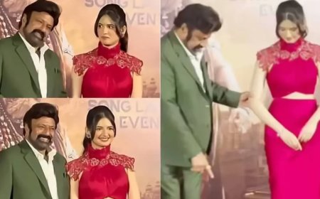 Harshaali Malhotra:नंदमुरी बालकृष्ण की हरकत पर भड़के फैंस, 'मुन्नी' हर्षाली मल्होत्रा को असहज करने का आरोप