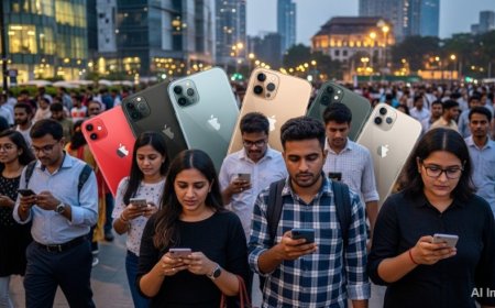 Apple India:Apple की भारत में रिकॉर्ड तोड़ ग्रोथ: तीसरा सबसे बड़ा iPhone मार्केट बना भारत, डबल-डिजिट वृद्धि जारी