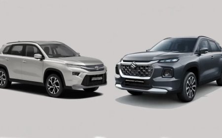 Hyryder vs Grand Vitara:Toyota Hyryder बनाम Maruti Grand Vitara: फीचर्स, इंजन और कीमत की विस्तृत तुलना