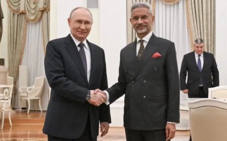 India-Russia Relation:विदेश मंत्री जयशंकर ने रूस के राष्ट्रपति पुतिन से की मुलाकात, पीएम मोदी का संदेश पहुंचाया