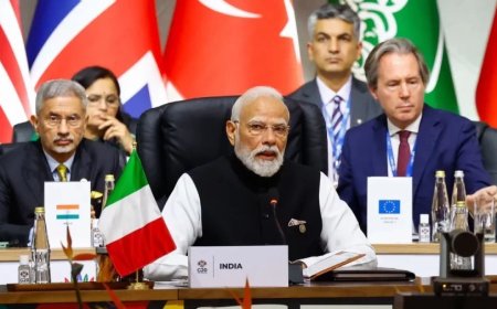 G20 Summit PM Modi:जोहान्सबर्ग G-20 में पीएम मोदी का 'वसुधैव कुटुंबकम्' पर केंद्रित प्रभावशाली संबोधन