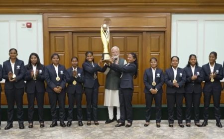 Women Blind T20 World Cup:पीएम मोदी ने महिला ब्लाइंड टी20 वर्ल्ड कप विजेता टीम से की मुलाकात, खिलाड़ियों का बढ़ाया उत्साह