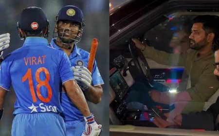 MahiRat Friendship:रांची में 'माहीराट' की दोस्ती: धोनी बने कोहली के ड्राइवर, फैंस हुए खुश