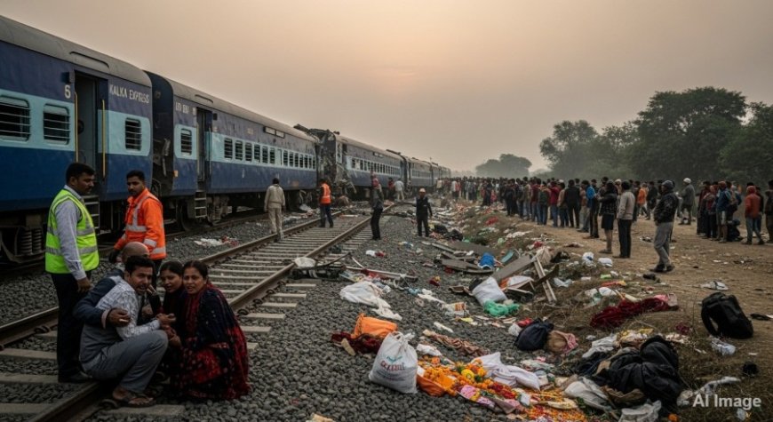 UP News:मिर्जापुर में भीषण ट्रेन हादसा: कालका एक्सप्रेस की चपेट में आए कार्तिक स्नानार्थी, 8 श्रद्धालुओं की मौत