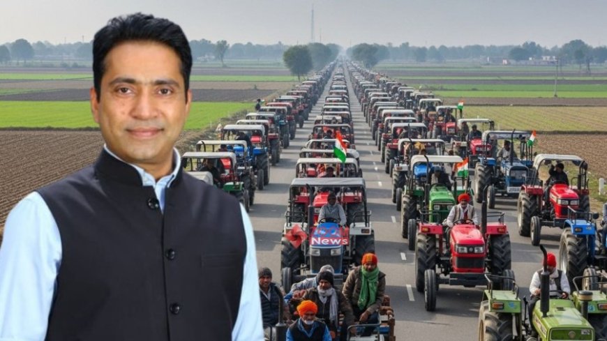 Farmers Tractor March:चूरू से जयपुर तक 'किसान ट्रैक्टर मार्च': 500 करोड़ के लंबित बीमा क्लेम सहित कई मांगों को लेकर आंदोलन तेज