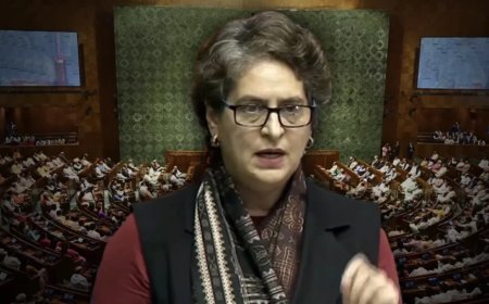 Parliament Winter Session:लोकसभा में प्रियंका गांधी का 'वंदे मातरम्' पर जोरदार भाषण: बहस को बताया राजनीतिक चाल