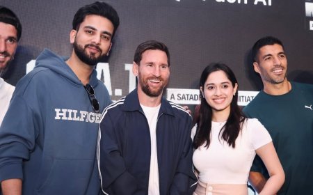 Lionel Messi India Tour:मेसी का भारत दौरा: जन्नत जुबैर और एल्विश यादव ने की मुलाकात, दिल्ली में होगा भव्य समापन