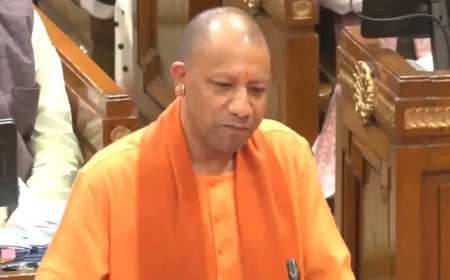 UP Vidhan Sabha:यूपी विधानसभा में CM योगी का विपक्ष पर तीखा हमला- 'अवैध कब्जे पर बुलडोजर नहीं रुकेगा'
