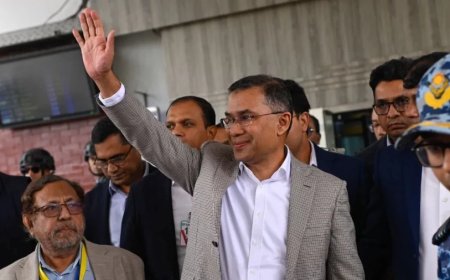Bangladesh Elections:17 साल बाद बांग्लादेश लौटे खालिदा जिया के बेटे तारिक रहमान, एयरपोर्ट पर उमड़ा जनसैलाब