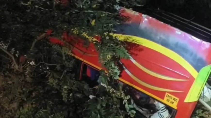 Bus Accident:आंध्र प्रदेश में भीषण बस हादसा- गहरी खाई में गिरी बस, 9 श्रद्धालुओं की मौत, कई गंभीर घायल