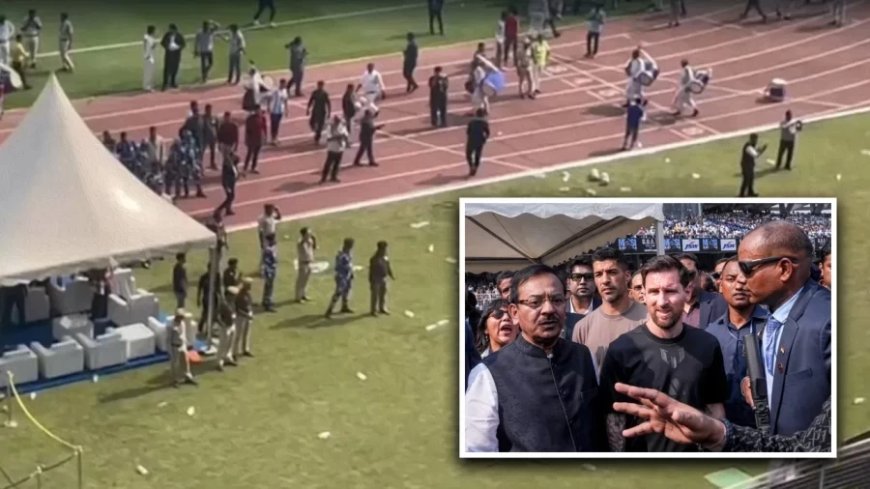 Messi Event Kolkata:कोलकाता में मेसी के इवेंट में बवाल: 12 हजार की टिकट लेकर भी नहीं देख पाए फैंस, आयोजक गिरफ्तार