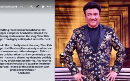 Border 2 Movie:बॉर्डर 2 के गाने 'घर कब आओगे' पर विवाद खत्म, अनु मलिक ने भूषण कुमार को दिया धन्यवाद