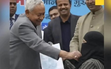 Hijab Controversy:हिजाब विवाद के बाद डॉक्टर नुसरत परवीन ने ज्वाइन की नौकरी, सीएम नीतीश से जुड़ा था मामला