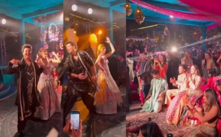 Kriti Sanon Dance:नूपुर सेनन के संगीत में 'लॉलीपॉप लागेलू' पर कृति सेनन और वरुण शर्मा का जोरदार डांस, वीडियो वायरल