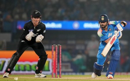 IND vs NZ ODI:विराट कोहली शतक से चूके, सचिन तेंदुलकर का रिकॉर्ड तोड़ने से सिर्फ 1 रन दूर