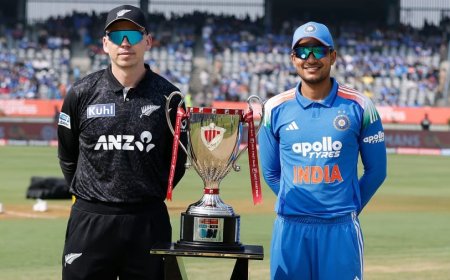 IND vs NZ ODI:भारत ने टॉस जीतकर बॉलिंग चुनी, न्यूजीलैंड से सीरीज डिसाइडर आज इंदौर में