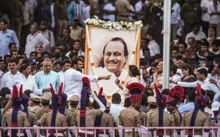 :अजित पवार की अंतिम यात्रा: बारामती में उमड़ा जनसैलाब, अमित शाह होंगे शामिल
