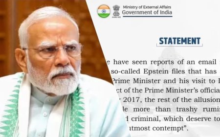 :एपस्टीन फाइल्स विवाद: कांग्रेस ने प्रधानमंत्री पर लगाए गंभीर आरोप, विदेश मंत्रालय ने दावों को बताया मनगढ़ंत