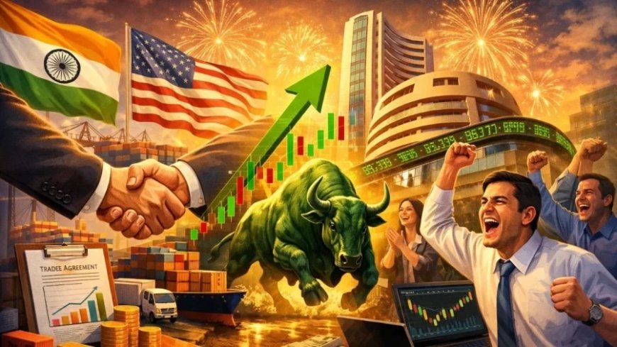 Share Market Today:ट्रेड डील की आहट से शेयर बाजार में तेजी, क्या अब पकड़ेगा असली रफ्तार?