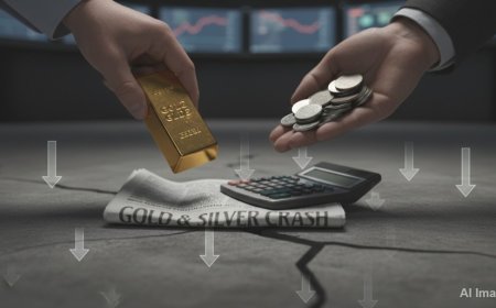 :सोने-चांदी की कीमतों में भारी गिरावट: चांदी तीन दिन में ₹1.60 लाख सस्ती