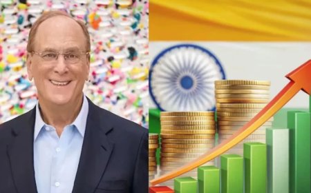ब्लैकरॉक CEO लैरी फिंक ने भारत की आर्थिक वृद्धि की सराहना की